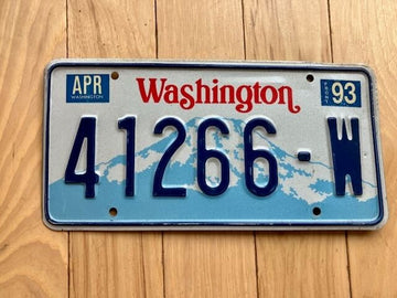 1993 Washington State Truck License Plate (Check With DOL First For YOM)
