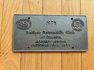1975 Pennsylvania Antique Automobile Club of America Hershey Region Plaque