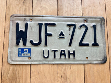 1979 Utah License Plate