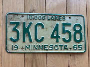 1965 Minnesota License Plate