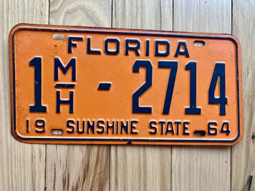 1964 Florida License Plate