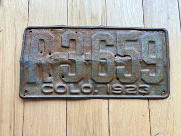 1923 Colorado License Plate