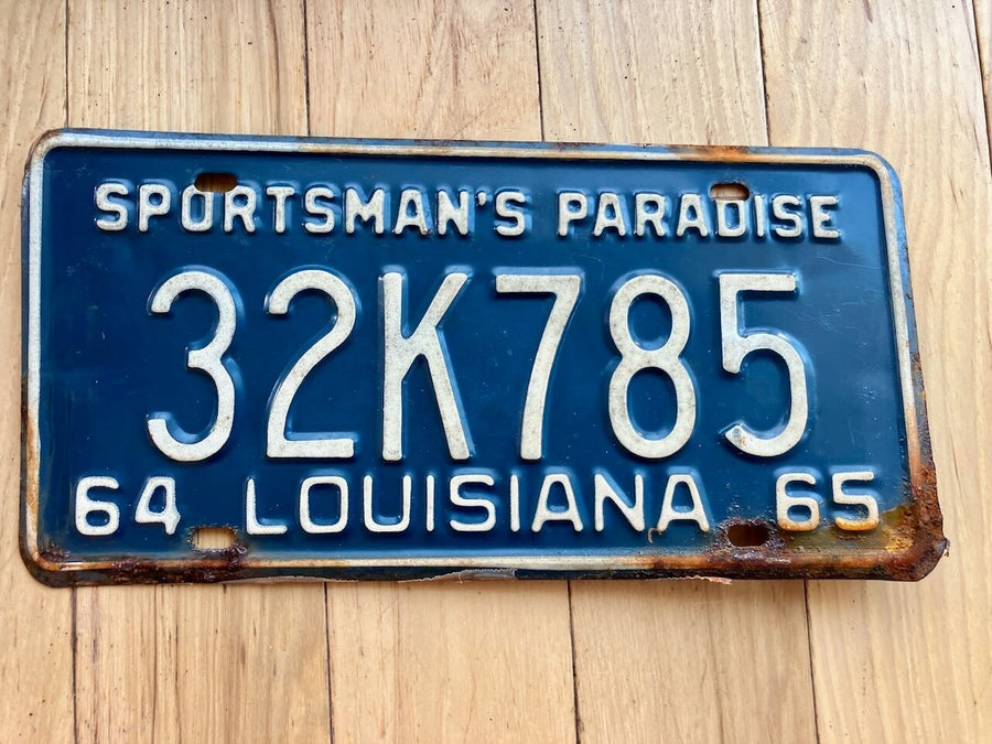 1964/ 1965 Louisiana License Plate