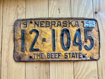 1959 Nebraska License Plate