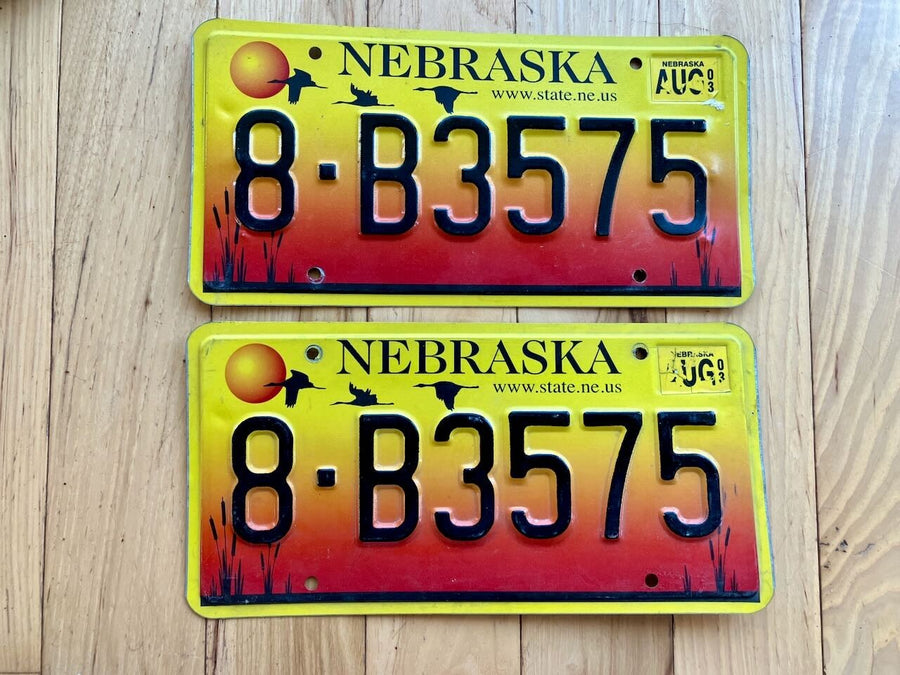 Pair of 2003 Nebraska License Plates