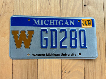 2010 Western Michigan University License Plate