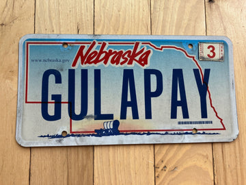 2010 Nebraska Vanity License Plate - GULAPAY