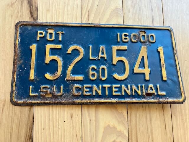 1960 Louisiana License Plate