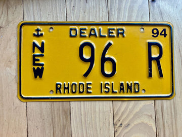 1994 Rhode Island Dealer License Plate