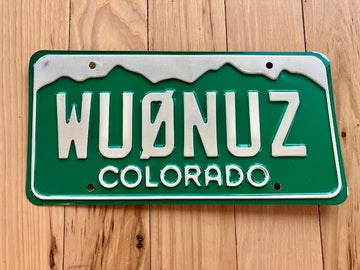 Colorado Amateur Radio License Plate (Issued between 1977 to 1999)