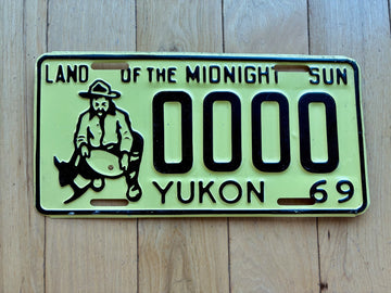 1969 Yukon Sample License Plate