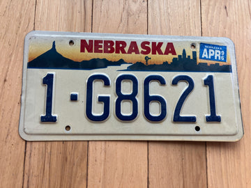 1996 Nebraska License Plate