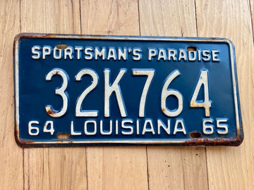 1964/ 1965 Louisiana License Plate