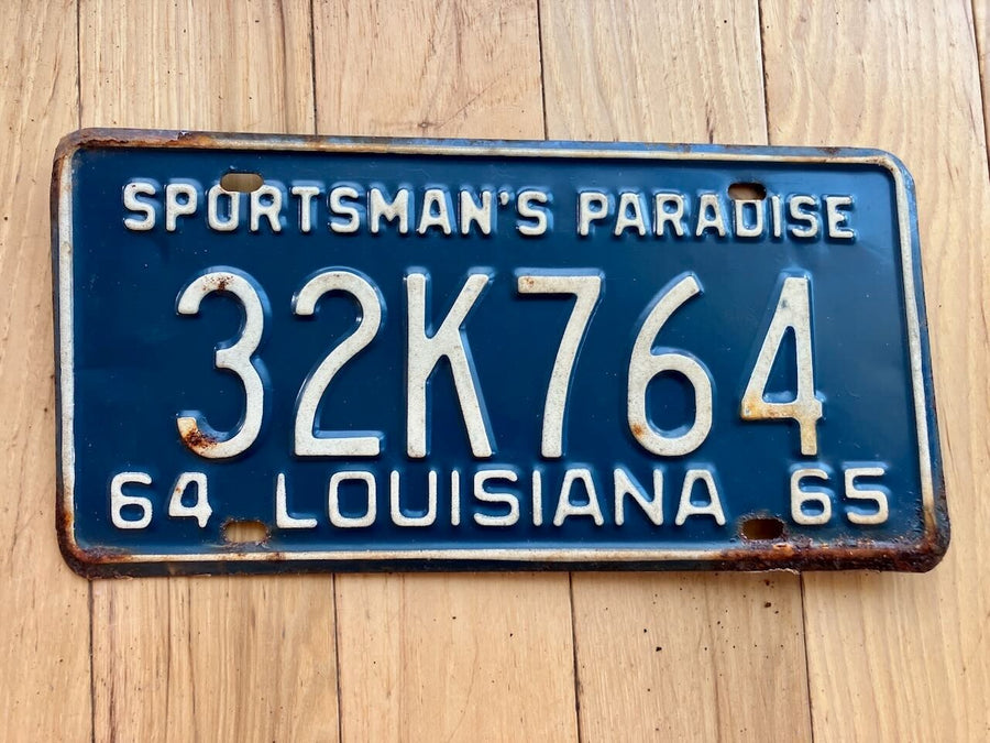 1964/ 1965 Louisiana License Plate