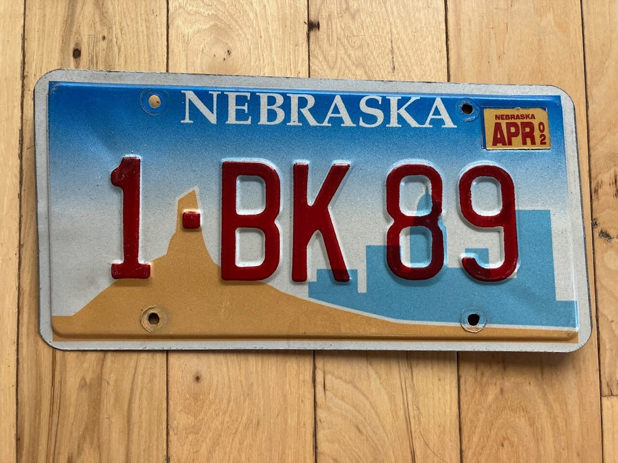 2002 Nebraska License Plate