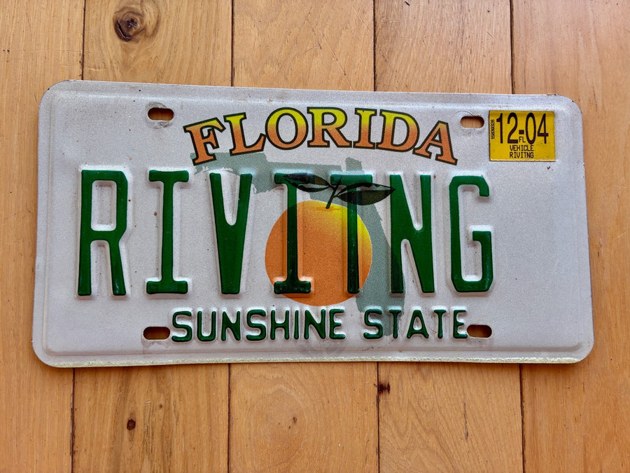 2004 Florida Vanity License Plate - RIVTING