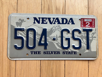 1997 Nevada License Plate