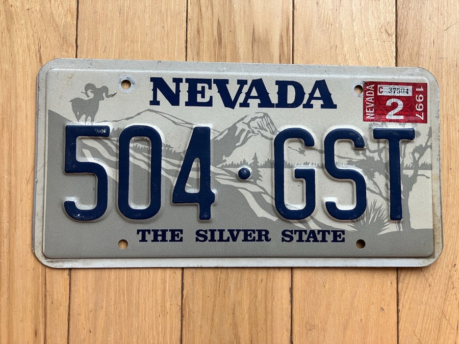 1997 Nevada License Plate