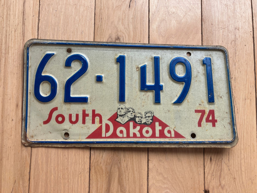 1974 South Dakota License Plate