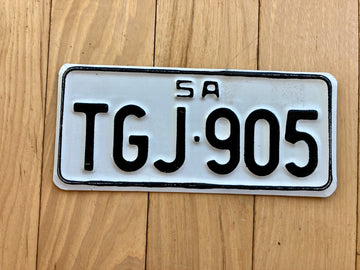 1970's South Australia Motorcycle License Plate