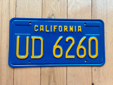1976 California Trailer License Plate