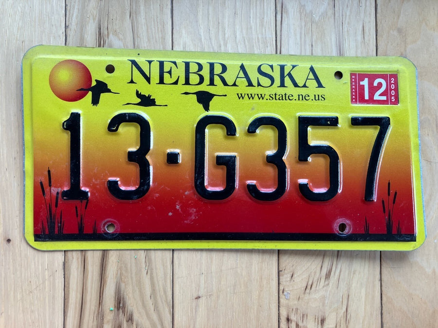 2005 Nebraska License Plate