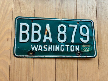 1962 Washington State License Plate - Check With DOL First FOR YOM