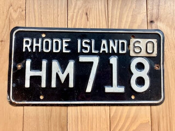 1960 Rhode Island License Plate