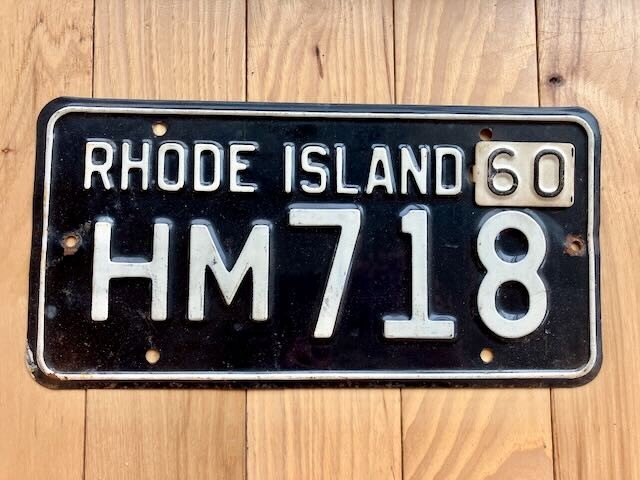 1960 Rhode Island License Plate