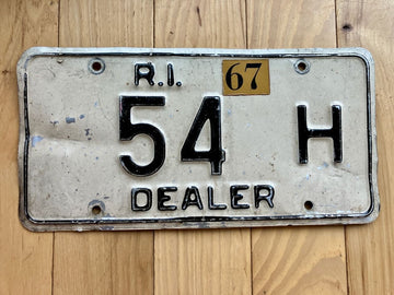1967 Rhode Island Dealer License Plate