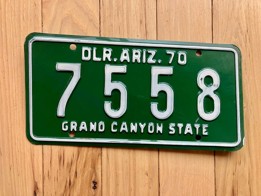 1970 Arizona Dealer License Plate