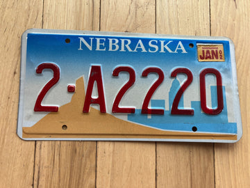 2002 Nebraska License Plate