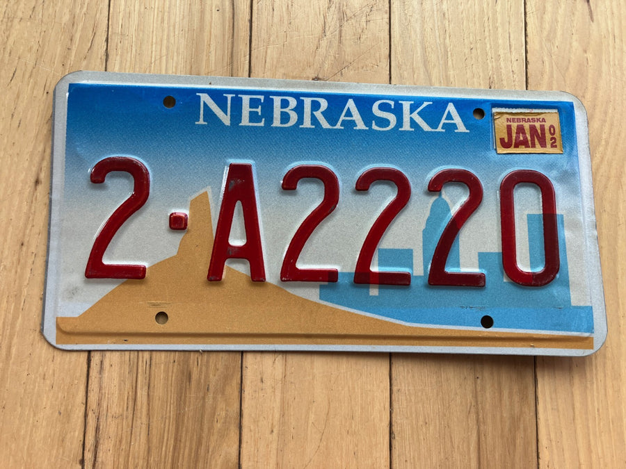 2002 Nebraska License Plate