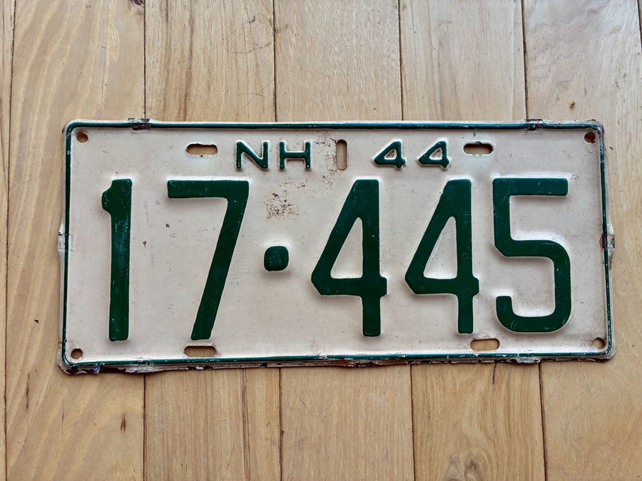 1944 New Hampshire License Plate