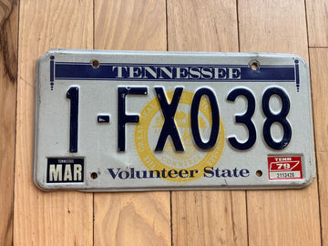 1979 Tennessee License Plate