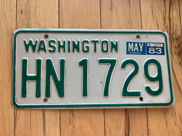 1983 Washington State Truck License Plate