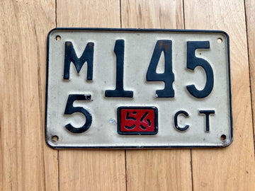 1956 Connecticut License Plate