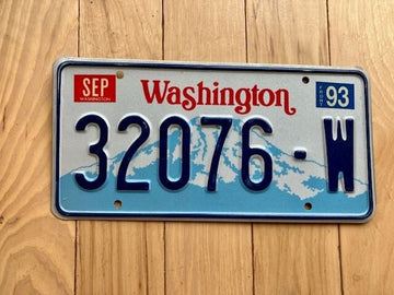 1993 Washington State Truck License Plate (Check With DOL First For YOM)