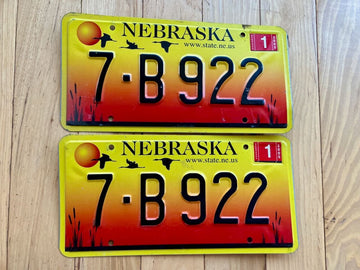 Pair of 2005 Nebraska License Plates