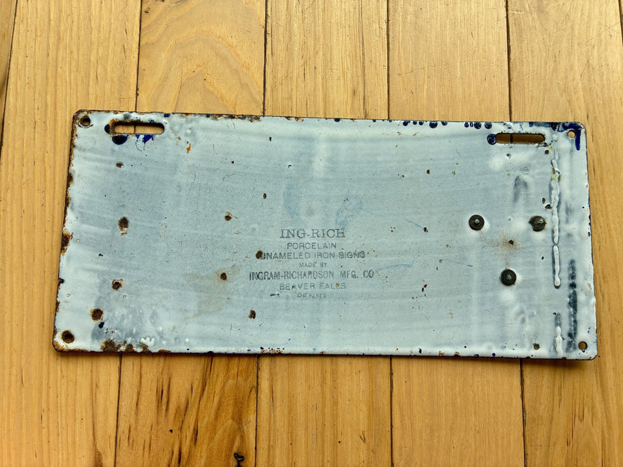 1910 Pennsylvania License Plate