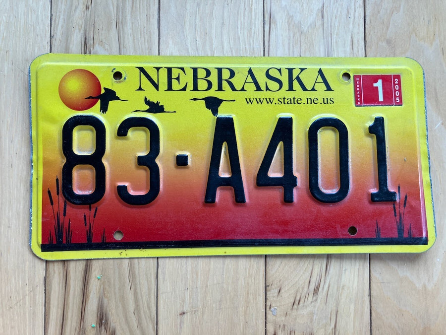 2005 Nebraska License Plate