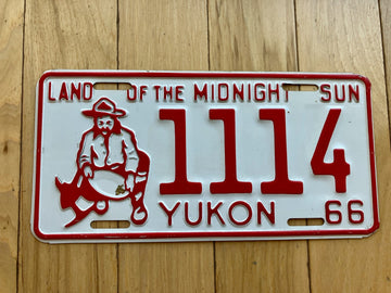 1966 Yukon License Plate