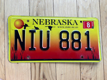 2004/ 2005 Nebraska License Plate