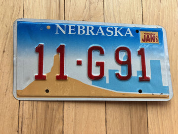2002 Nebraska License Plate