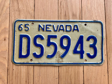 1965 Nevada License Plate