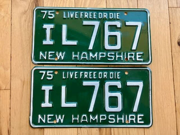 Pair of 1979 New Hampshire License Plates