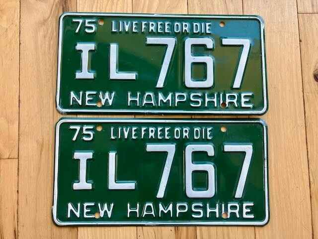 Pair of 1979 New Hampshire License Plates