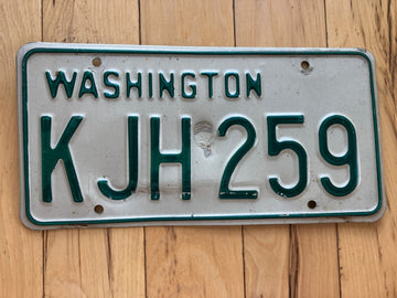 1968 to 1986 Washington State License Plate