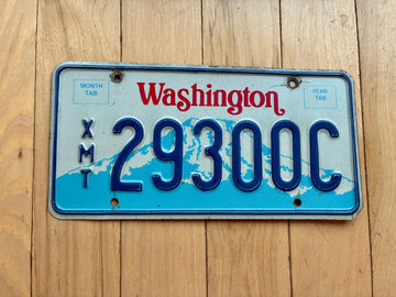 1987 Washington State County Exempt License Plate