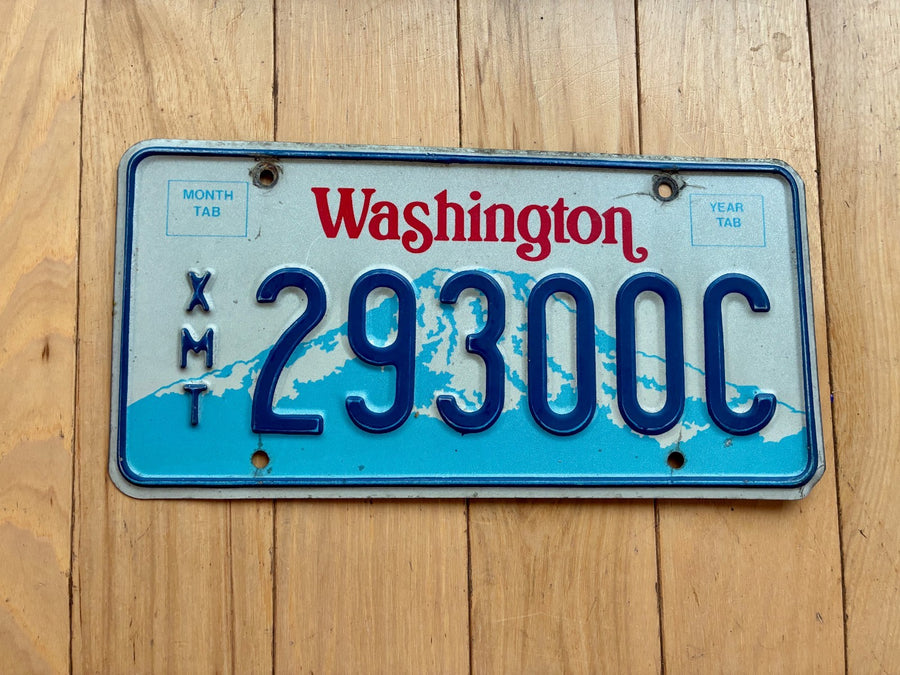 1987 Washington State County Exempt License Plate